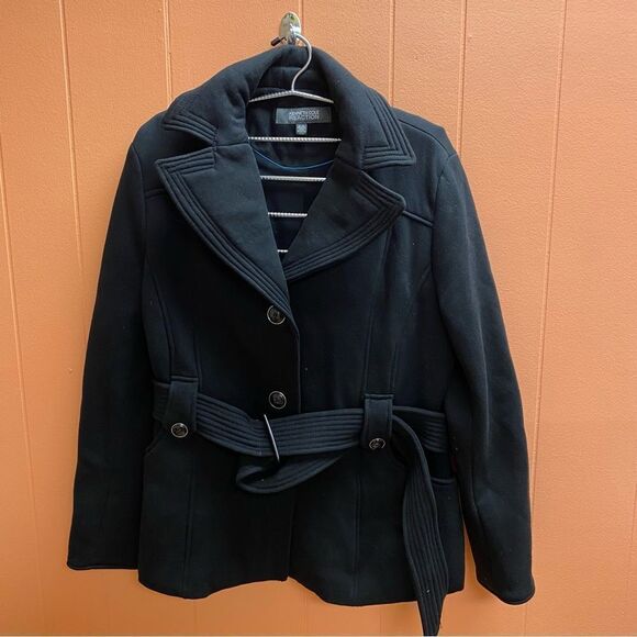 Kenneth Cole Reaction Jackets & Blazers - Women's Black Peacoat‎